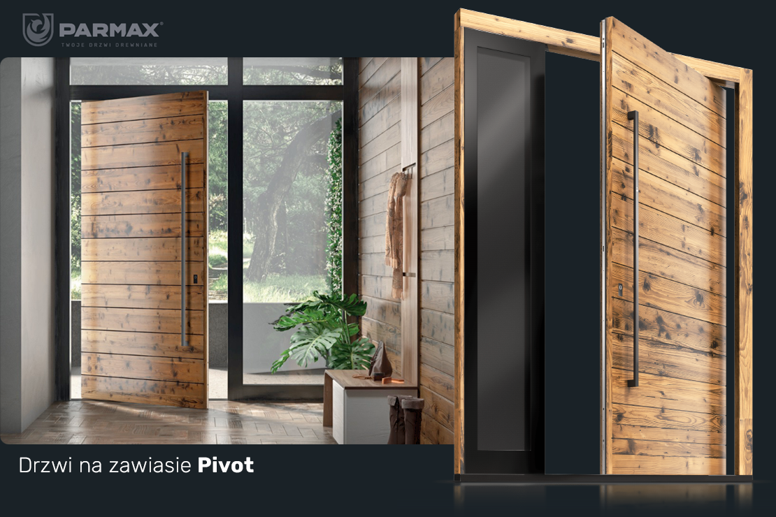 Drzwi na zawiasie Pivot Parmax